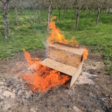 burning the old steps from HELL!