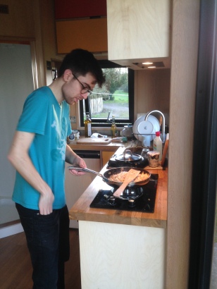 Daniel cooking